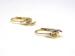 Gold earrings with stones (zal-au98085)