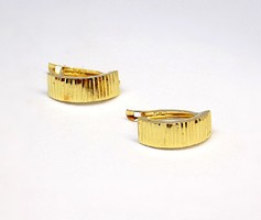 Engraved gold earrings (zal-au84532)