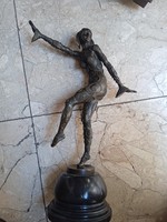 J. N. Paris, /Chiparus/, jelzéssel, bronz szobor, 40 cm-es magasságú.art deco
