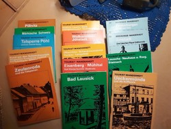 German hiking travelogue package tourist wanderheft series together 1970-1980 ndk