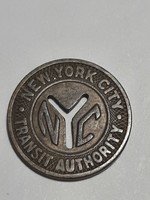 New York subway token, chip