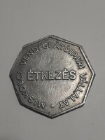 Very rare!! Meal token Miskolc catering company 1968