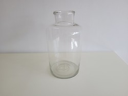 Régi vintage nagy méretű 10 literes befőttes dunsztos üveg 40 cm 10 L