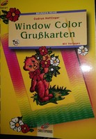 Ablakmatrica festés, üdvözlő lapok, kivehető mintaivekkel. Kreatív hobbi, festés.Ajánljon!