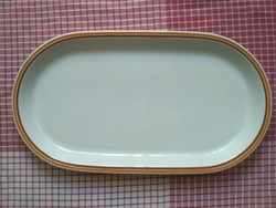 Alföldi yellow-brown striped serving dish, serving dish, bowl