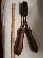 Old fishing lead casting tool