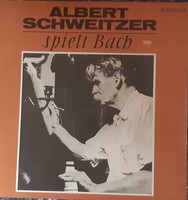 Albert schweitzer spielt bach lp vinyl record vinyl