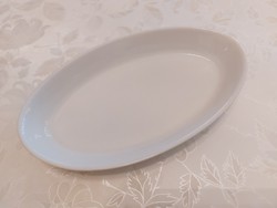 Old oval white porcelain bowl