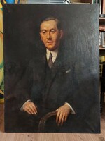 ! Szokol Vilibáld szignált, garantáltan eredeti festménye - számomra ismeretlen portré -152