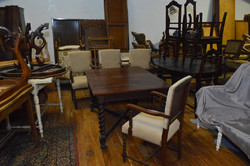 Antik francia jugend asztal+4db szék