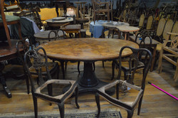 Antik Barokk étkezőasztal+6db szék