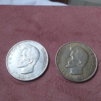 2 pieces of 1948 silver 5 HUF