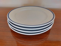 Retro Alföldi porcelán kék csíkos kis tányér 19 cm