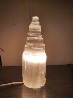 Selenite mineral lamp