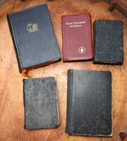 Antique German holy books - missal book, New Testament, prayer book