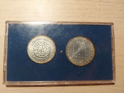Szt. István ezüst érmepár dísztokban 1972 50 és 100 forint - 158