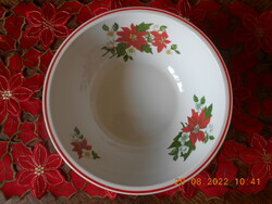 Zsolnay poinsettia pattern side dish / salad bowl