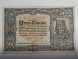 50 Korona 1920 ef+ banknote in good condition