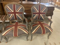 Angol zászlós  székek neobarokk