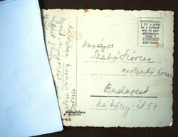 Szabó Lőrinc költőnek írt képeslap Moldvai Kláritól