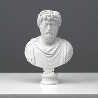Marcus Aurelius statue reproduction - Roman emperor bust (small) 17cm