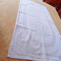 Antique damask cotton tea towel, tea towel, 96 x 46.5 cm