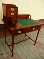 110-year-old dreamy antique secessionist mahogany women's desk in original condition