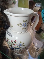 Zsolnay porcelán váza, 24 cm magas, hibátlan darab. Keszthelyi emlék