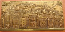 István János Nagy: Budapest copper relief relief wall decoration