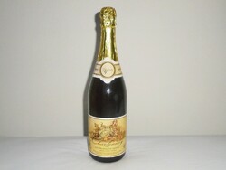 Retro Halas Chardonnay pezsgő üveg palack - Kiskunhalasi Á.G. Balatonmelléki Mgtsz - bontatlan