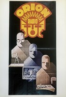 ORION radio plakát 1970-es évek print