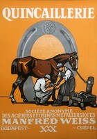 Manfred Weiss -  Csepel - Budapest    plakát 1970-es évek print -