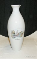 Vase of the Szombathely memorial - aquincum porcelain