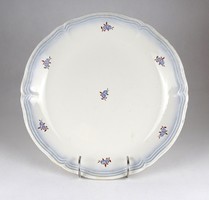 1I216 old large granite porcelain serving bowl tray 29 cm