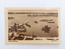 Régi képeslap fotó levelezőlap Hajdúszoboszló Csónakázó tó