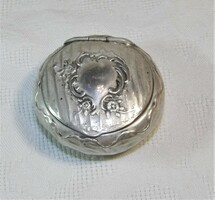 Antique silver box - medicine holder - can be monogrammed
