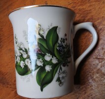 Bohemia mug with lily of the valley pattern