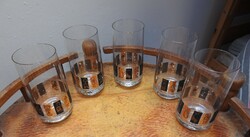 Zodiac - Libra Sign - Glass Set of 5