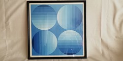 Victor Vasarely (1906-1997) - framed work of the moon