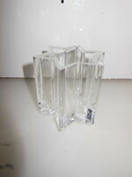 Candle holder - 50 dkg! - Crystal - star-shaped 9 x 9 x 9 cm - exclusive - German