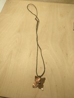 Red copper necklace, unique handmade piece, bargain!