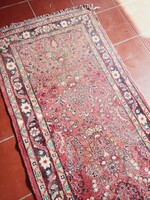 300 X 80 cm antique hand-knotted Iranian sarough carpet for sale