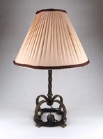 1K118 antique twisted decorative wrought iron table lamp 53 cm