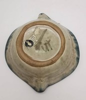 Early krajtsovits margit retro ceramic bowl, plate, marked, 18 cm