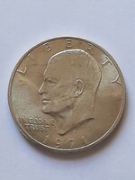 USA 1 Dollár , ezüst pénzérme 1971