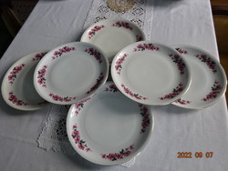 Alföldi porcelán lapostányér, rózsa mintás, 6 darab egyben eladó. Vanneki! Jókai.