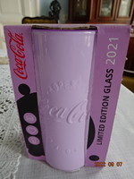 Coca Cola - LILA üvegpohár, magassága 13,5 cm. McDonald's'. Vanneki!