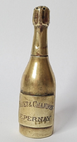 Moët & Chandon copper mini champagne bottle