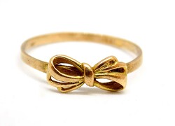 Bow gold ring (zal-au111502)