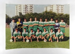 1K123 Nagyméretű Szegedi futball foci csapat fotográfia dedikált csoportkép